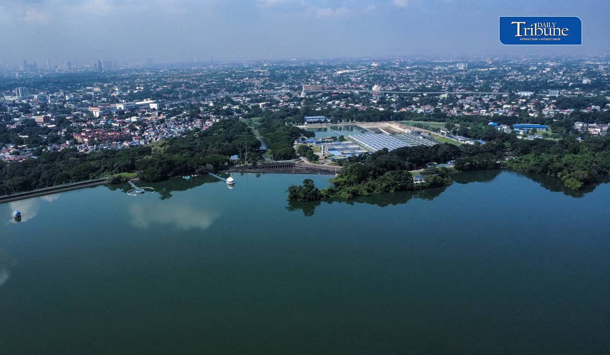 LA MESA DAM WATER SUPPLY REMAINS STABLE
An aerial view shows La Mesa Dam in Quezon City on Friday, 2 October. The reservoir can hold up to 50.5 million cubic meters of water and supplies parts of Metro Manila.
Maynilad Water Services Inc. spokesperson and water supply operations head Engr. Rex Calderon said supply remains stable, with mobile water tankers on standby should scheduled interruptions occur. | Analy Labor