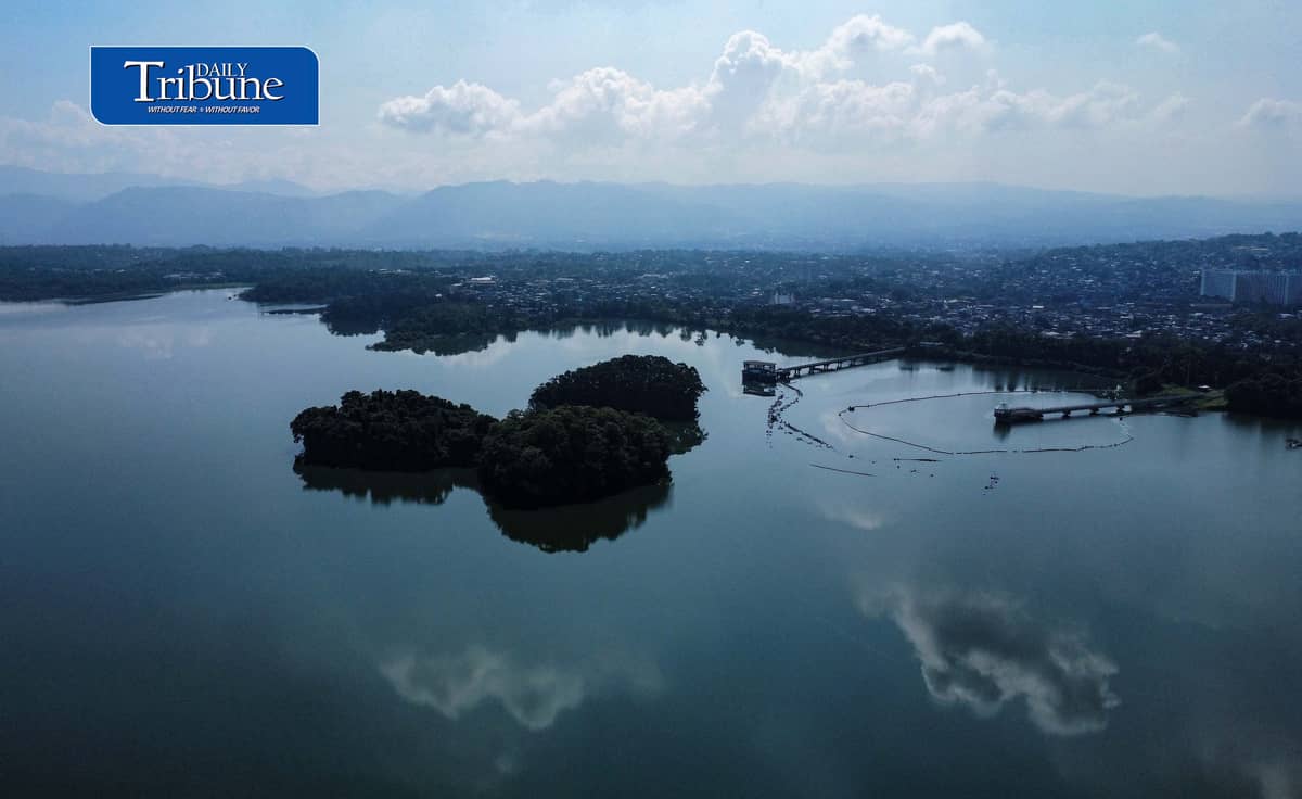LA MESA DAM WATER SUPPLY REMAINS STABLE
An aerial view shows La Mesa Dam in Quezon City on Friday, 2 October. The reservoir can hold up to 50.5 million cubic meters of water and supplies parts of Metro Manila.
Maynilad Water Services Inc. spokesperson and water supply operations head Engr. Rex Calderon said supply remains stable, with mobile water tankers on standby should scheduled interruptions occur. | Analy Labor