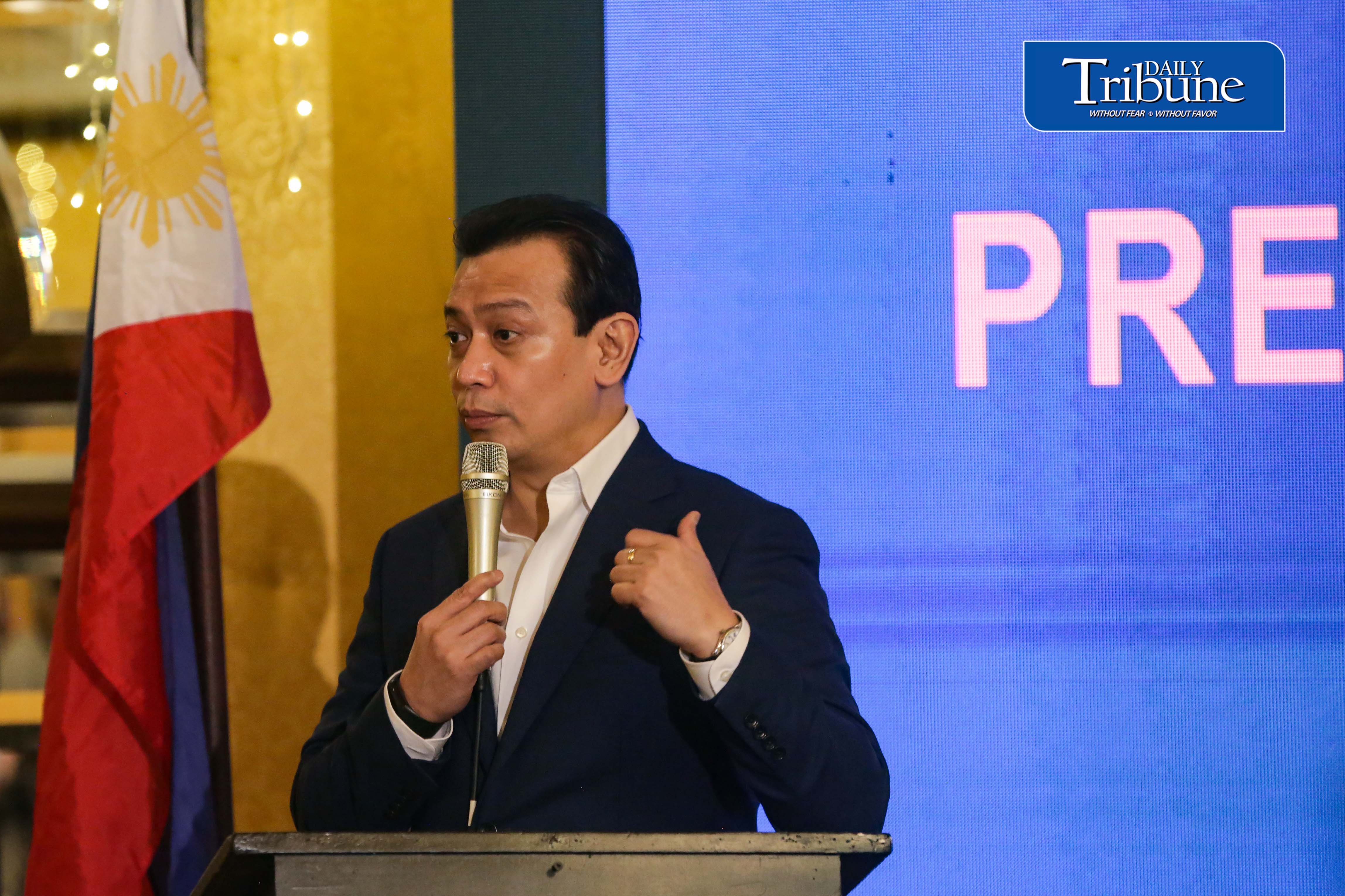 Sonny Trillanes presscon
