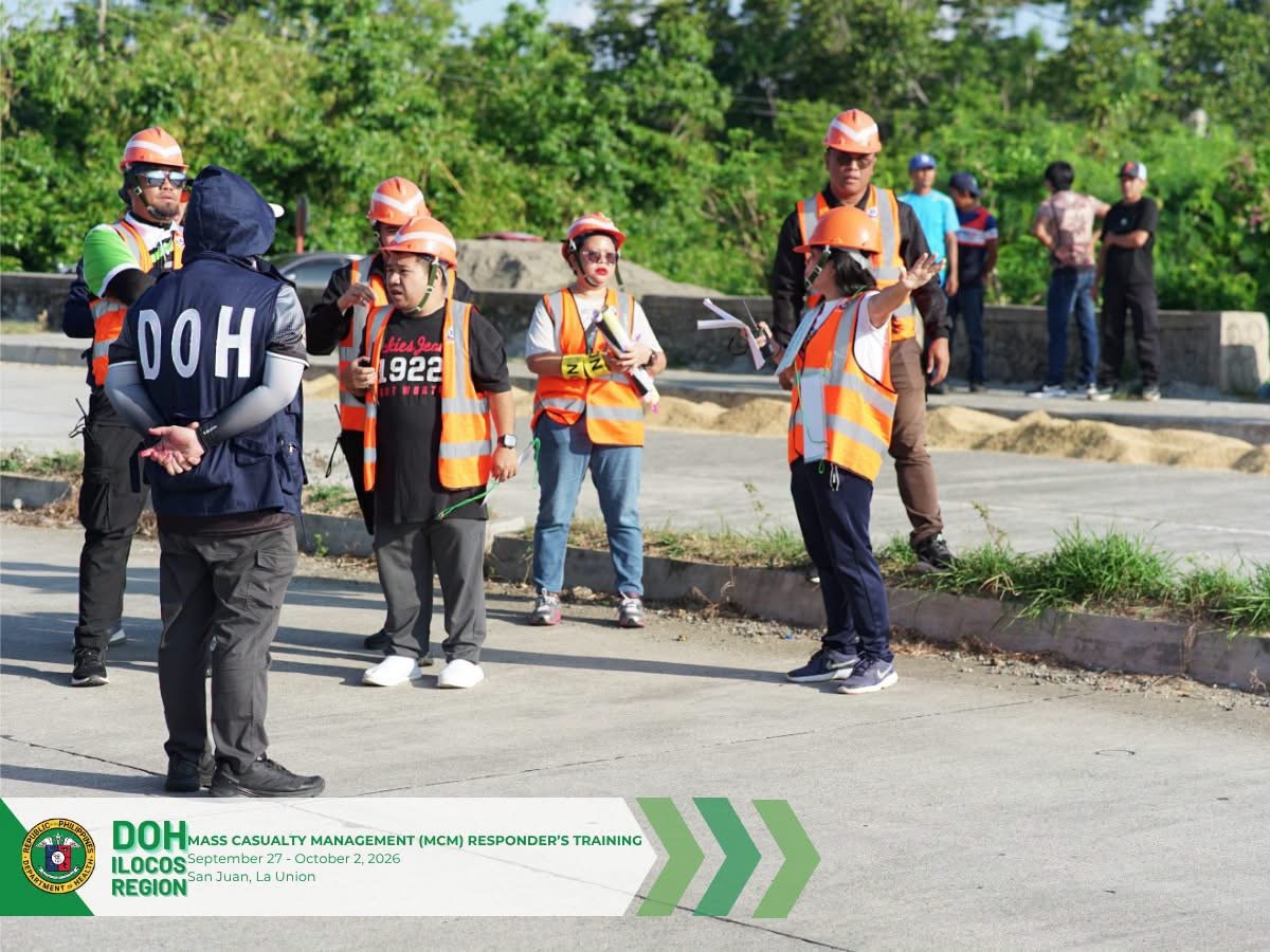 DOH Ilocos trains responders for mass casualty incidents

