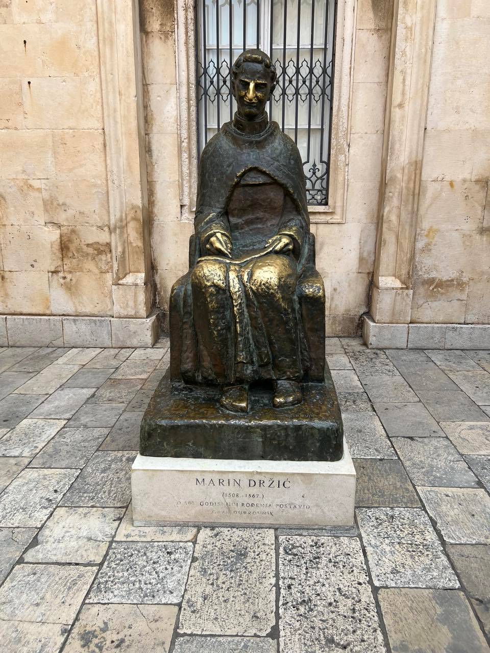 A MONUMENT of Renaissance playwright Marin Drzic, known as the Croatian Shakespeare.