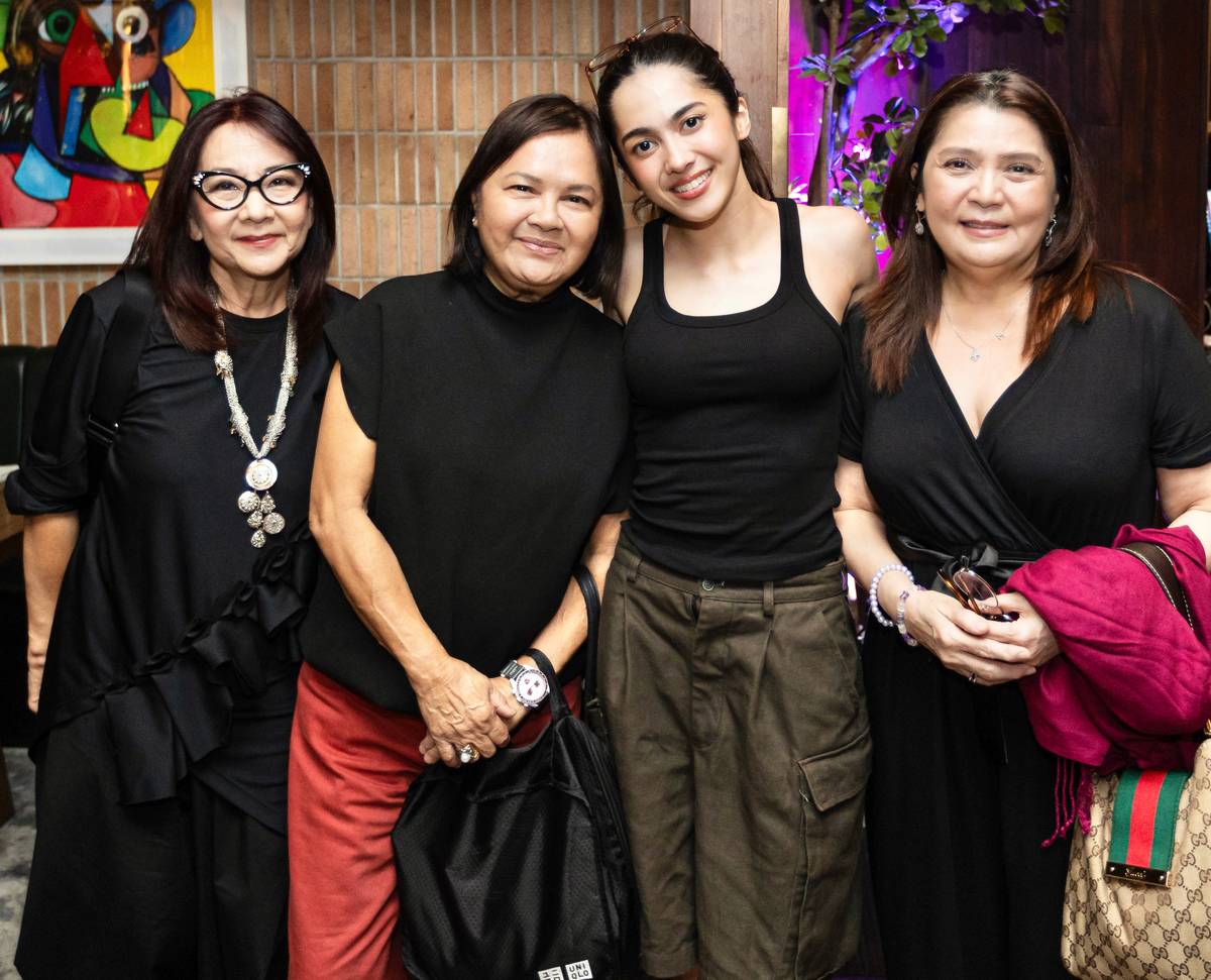 PAMELA Garcia (wife of former Hotdog band member Dennis Garcia), Valerie Garcia (wife of former Hotdog band member Rene Garcia), Atasha Muhlach and Maso Diez-Rivera.