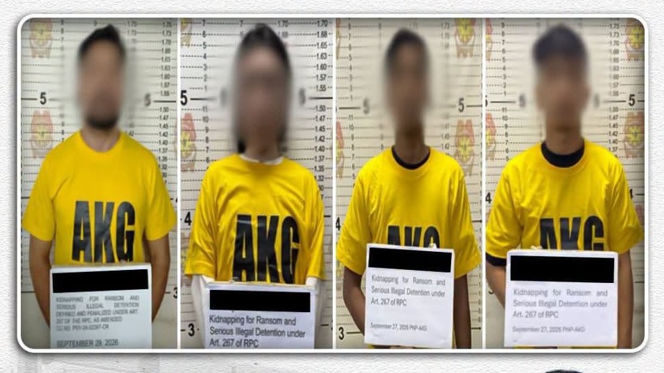 PNP arrests four, rescues three in separate kidnapping cases