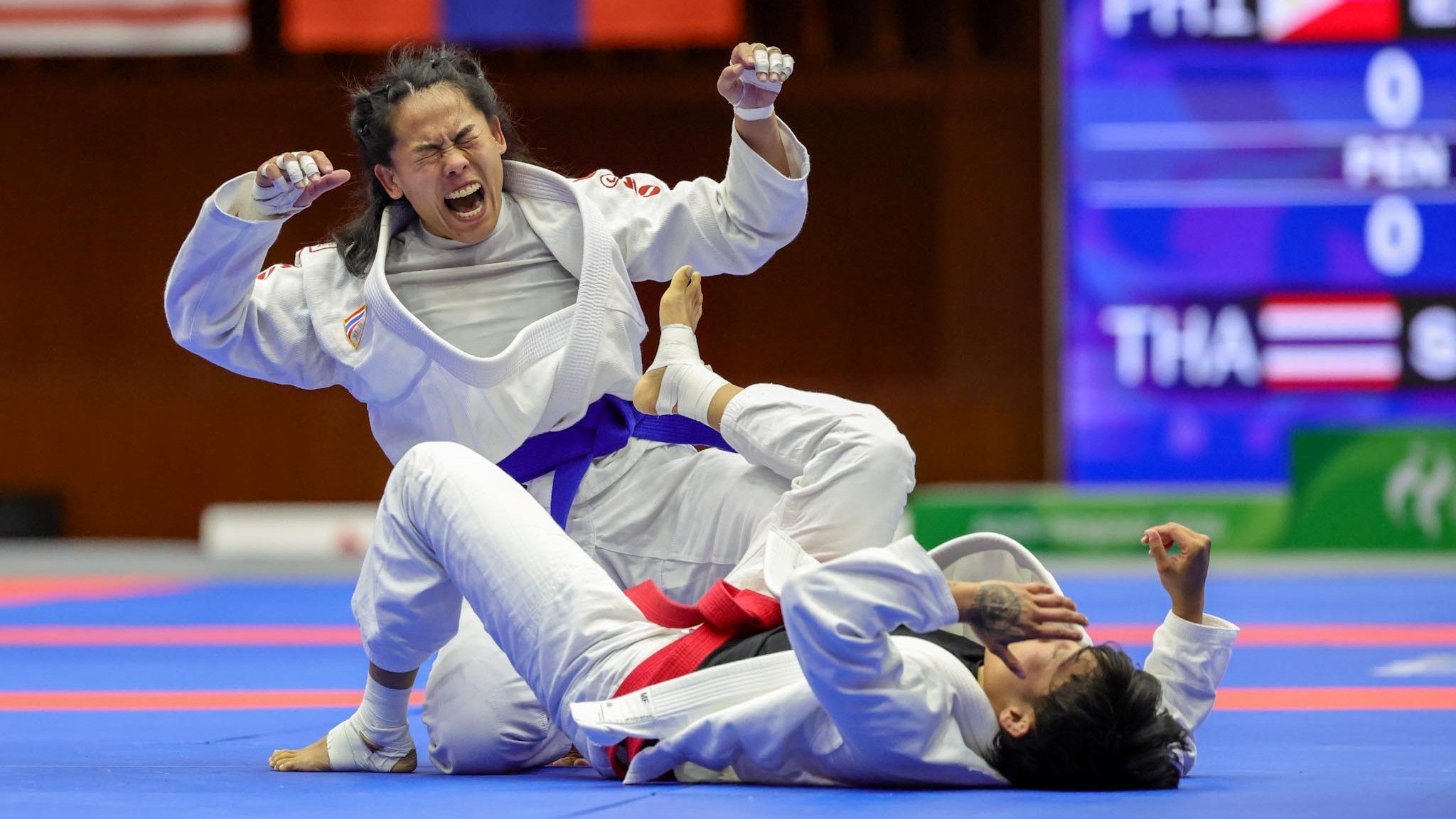 SILVER LINING: Enriquez narrowly misses jiu-jitsu gold