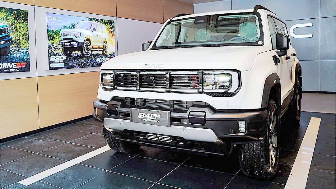 BAIC’s B40e Trailmaster rEV is among the electrified SUVs available in the brand’s Philippine lineup.