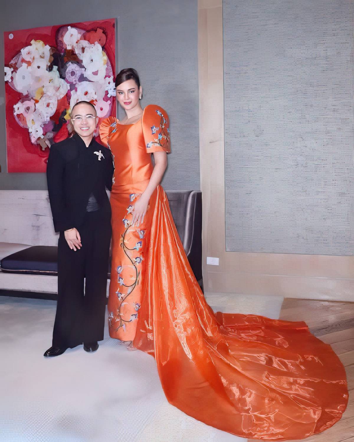 2026 Iconic Designer Wilson Limon with Ms. Universe 2018 Catriona Gray.