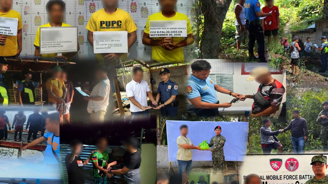 1,323 arrested in police operations