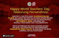 San Fernando suspends classes for World Teachers’ Day