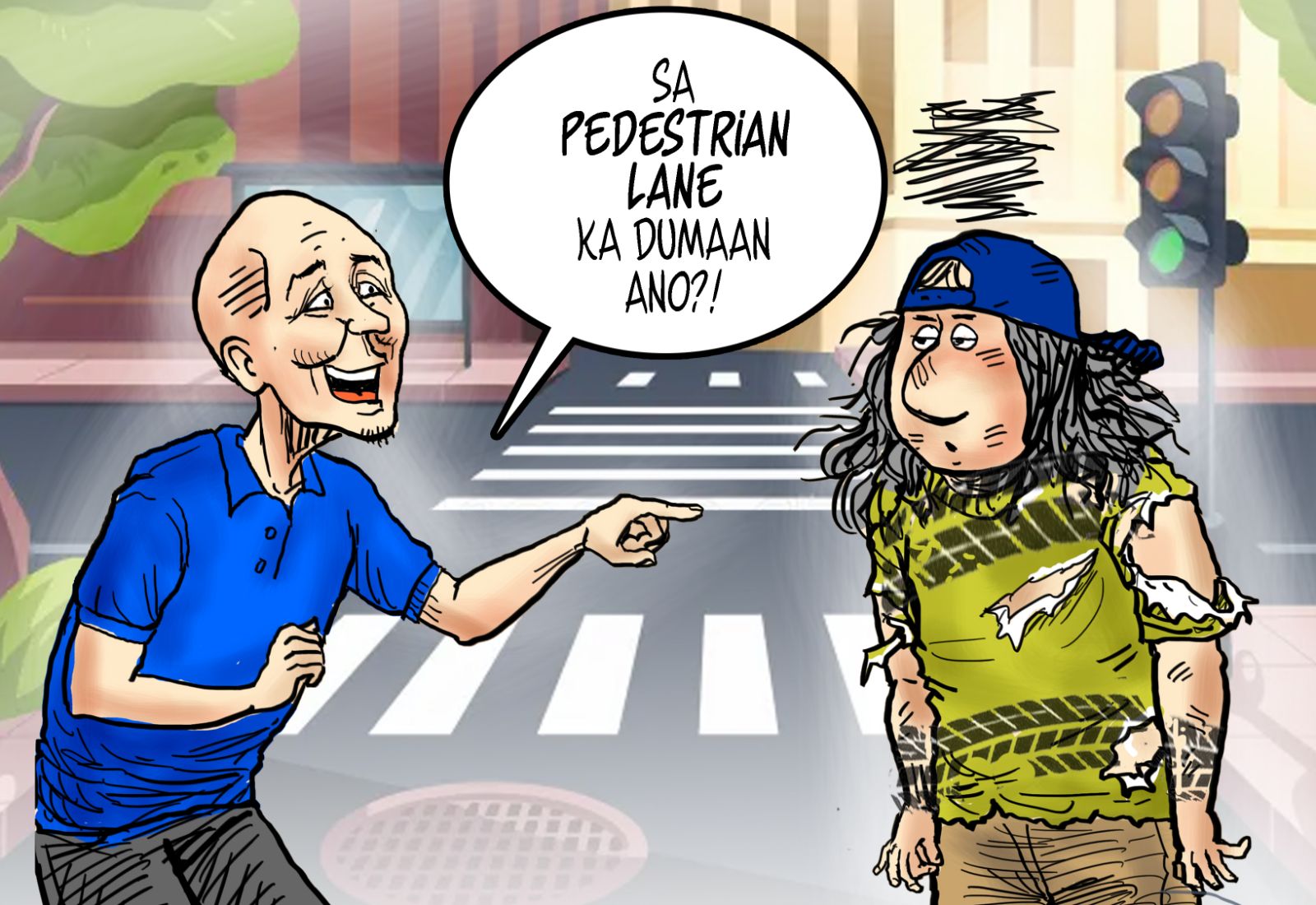 Who protects the pedestrians?