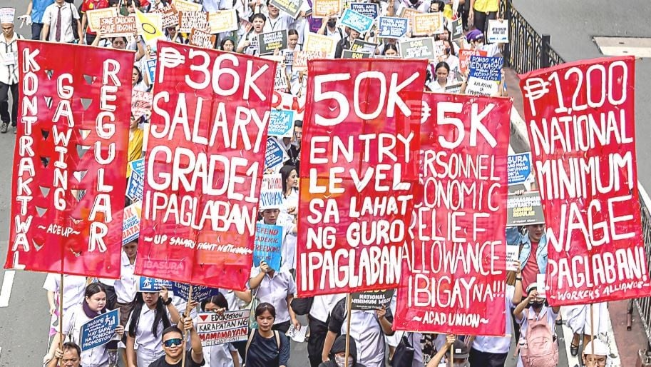 ‘They feast on pork while teachers starve’