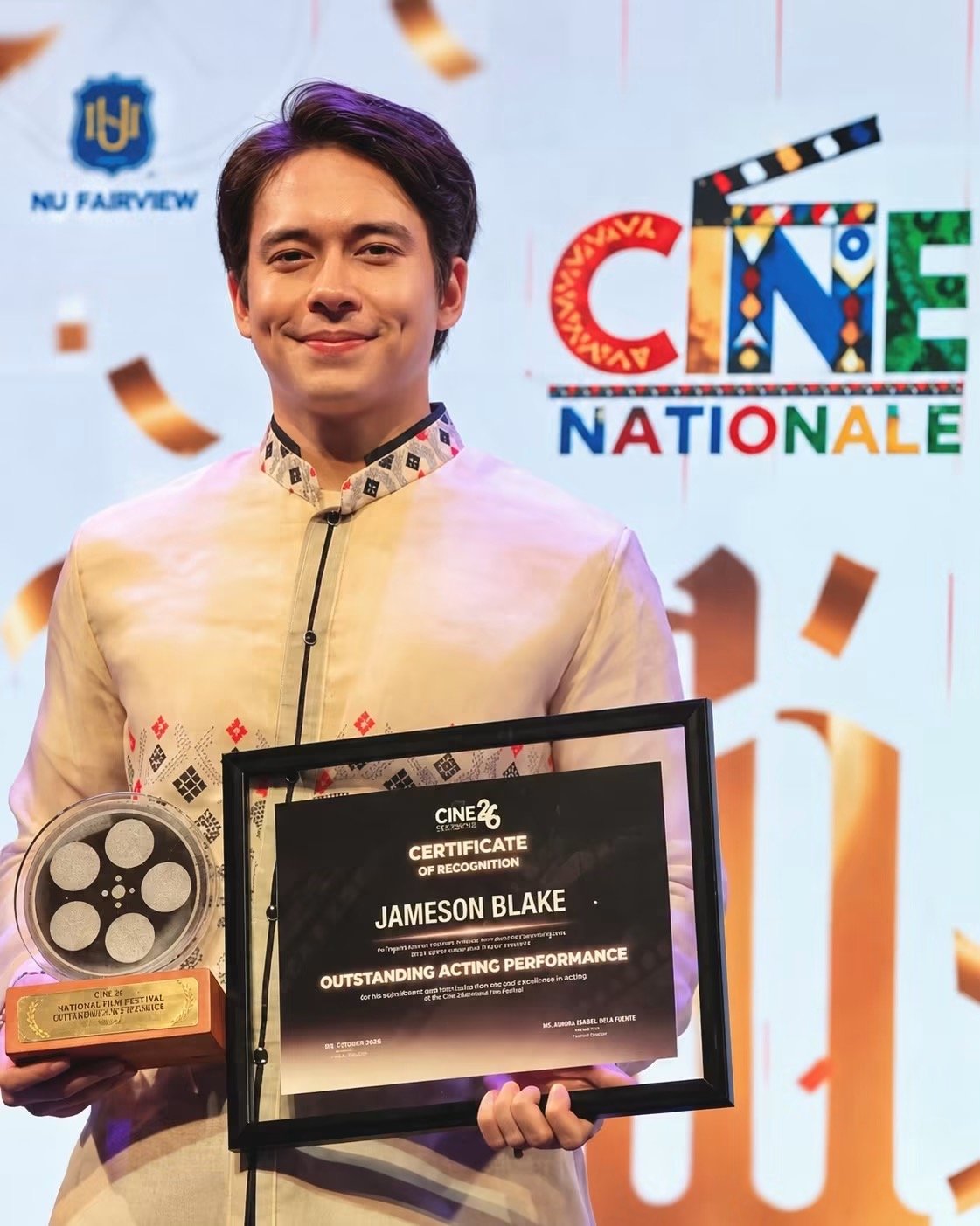 Jameson Blake celebrates honors for ‘Before the Coffee Gets Cold’