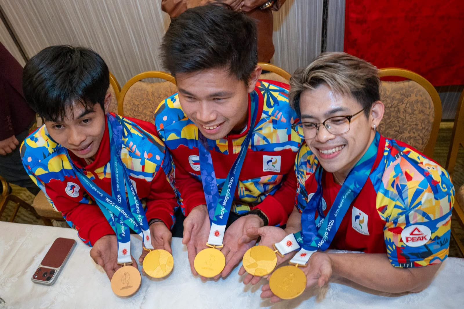 GLOWING GOLDIES: Asian Games heroes gunning for more glory