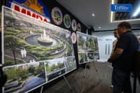 Metropolitan Manila Development Authority (MMDA) Chairman Atty. Don Artes and Manila City Mayor Isko Moreno sign a memorandum of agreement for the implementation of nature-based solutions, including the design and construction of rainwater impounding facilities at three identified locations in the City of Manila, on Tuesday, 6 October 2026. The project aims to help mitigate chronic flooding in the city.
