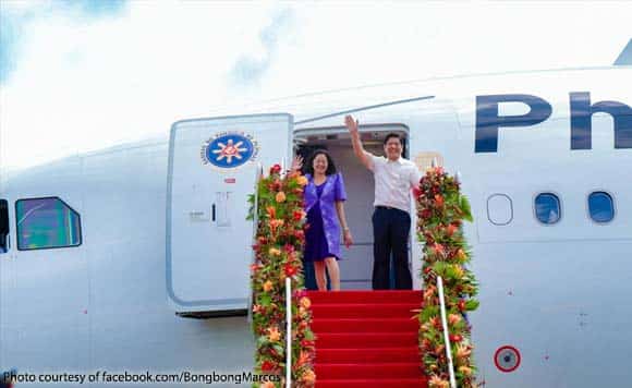 Marcos heads to Singapore for five-day working visit