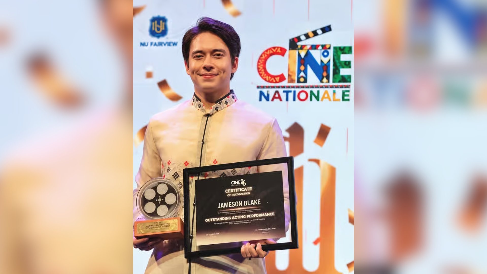Jameson Blake celebrates honors for ‘Before the Coffee Gets Cold’