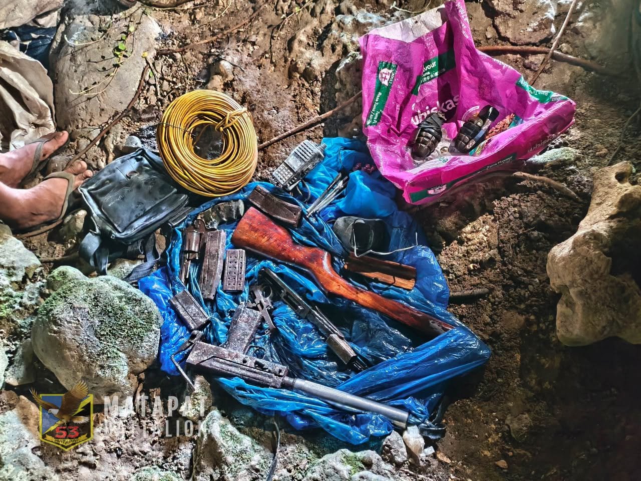 Arms cache, war materiel seized in Zamboanga del Sur
