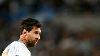 Argentina's forward #10 Lionel Messi warms up ahead of the international friendly football match between Argentina and Benin at the Mas Monumental stadium in Buenos Aires on October 6, 2026.
Luis ROBAYO / AFP