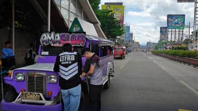 LTFRB inspects CdO roadside drive PUVs