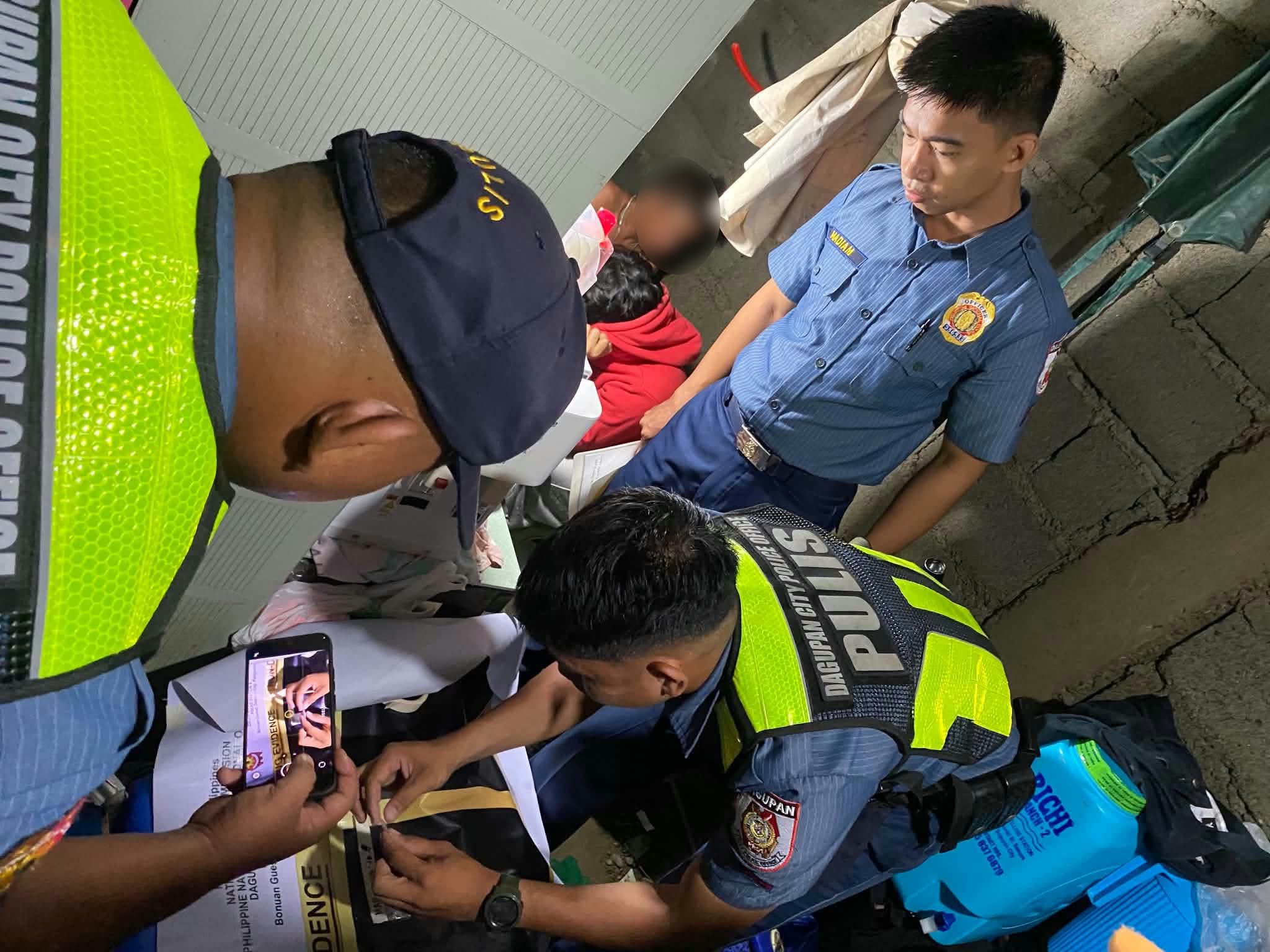 Five arrested, 3.5 grams of shabu seized in Dagupan