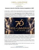 Vietnam to host Miss Universe 2027