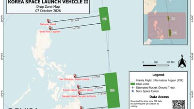 PhilSA warns ships, aircraft of Korean rocket debris