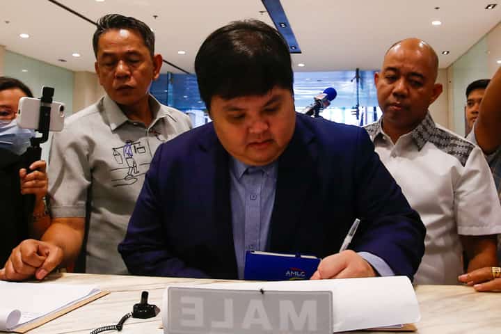 AMLC Executive Director arrives at the NBI