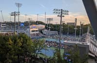 US Open grounds taken from Arthur Ashe stadium.