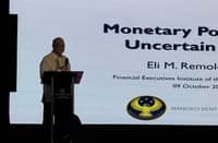 BANGKO Sentral ng Pilipinas Governor Eli Remolona Jr. speaks at the Financial Executives Institute of the Philippines’ 58th annual conference at the Sheraton Hotel in Pasay City on Friday, 9 October 2026.