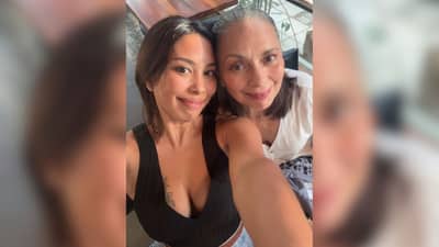Voice over artist and content creator Inka Magnaye with her mom Lindy.