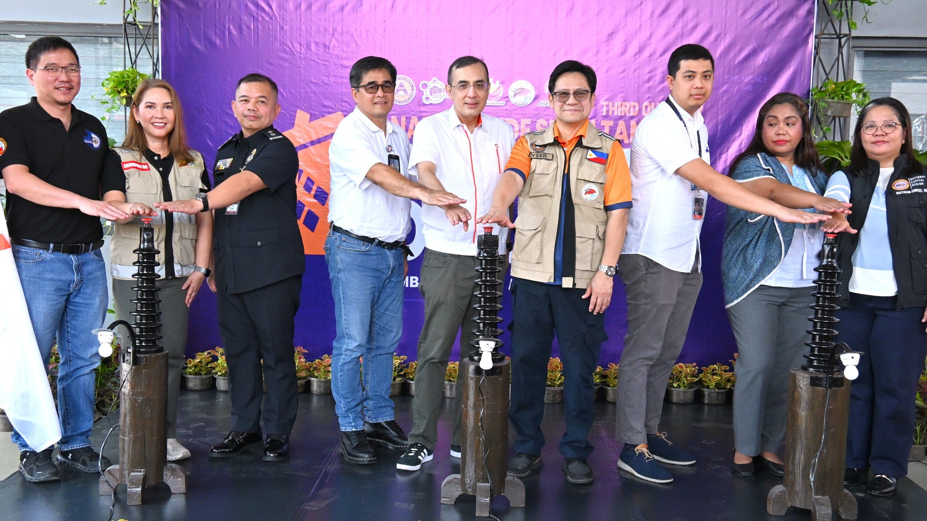 MERALCO JOINS OCD-NCR, MMDRRMC 
IN LEADING NATIONAL QUAKE DRILL