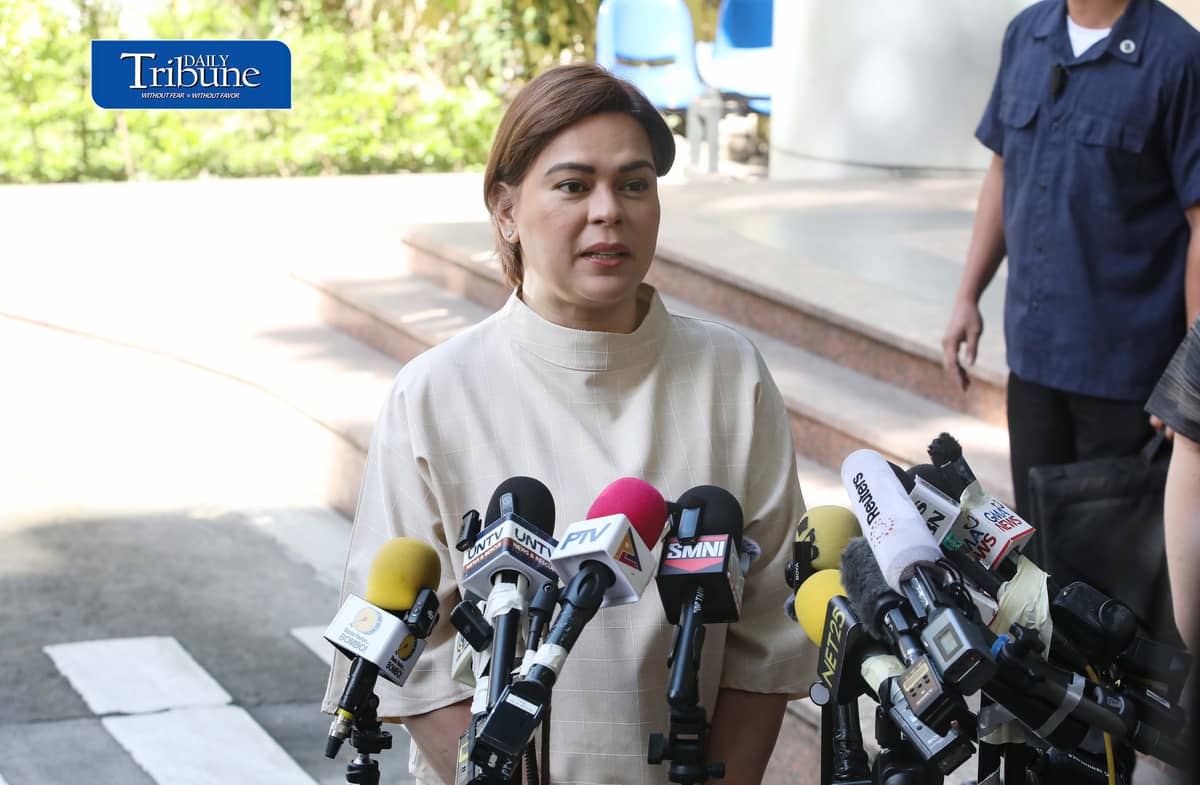SARA DUTERTE FACES COURT OVER GRAVE THREATS CASE

Vice President Sara Duterte attends her arraignment before the Quezon City Regional Trial Court on Friday, 9 October 2026, over three counts of grave threats filed by the Department of Justice in connection with her remarks against President Ferdinand Marcos Jr. and First Lady Liza Araneta-Marcos.

Photo by Analy Labor