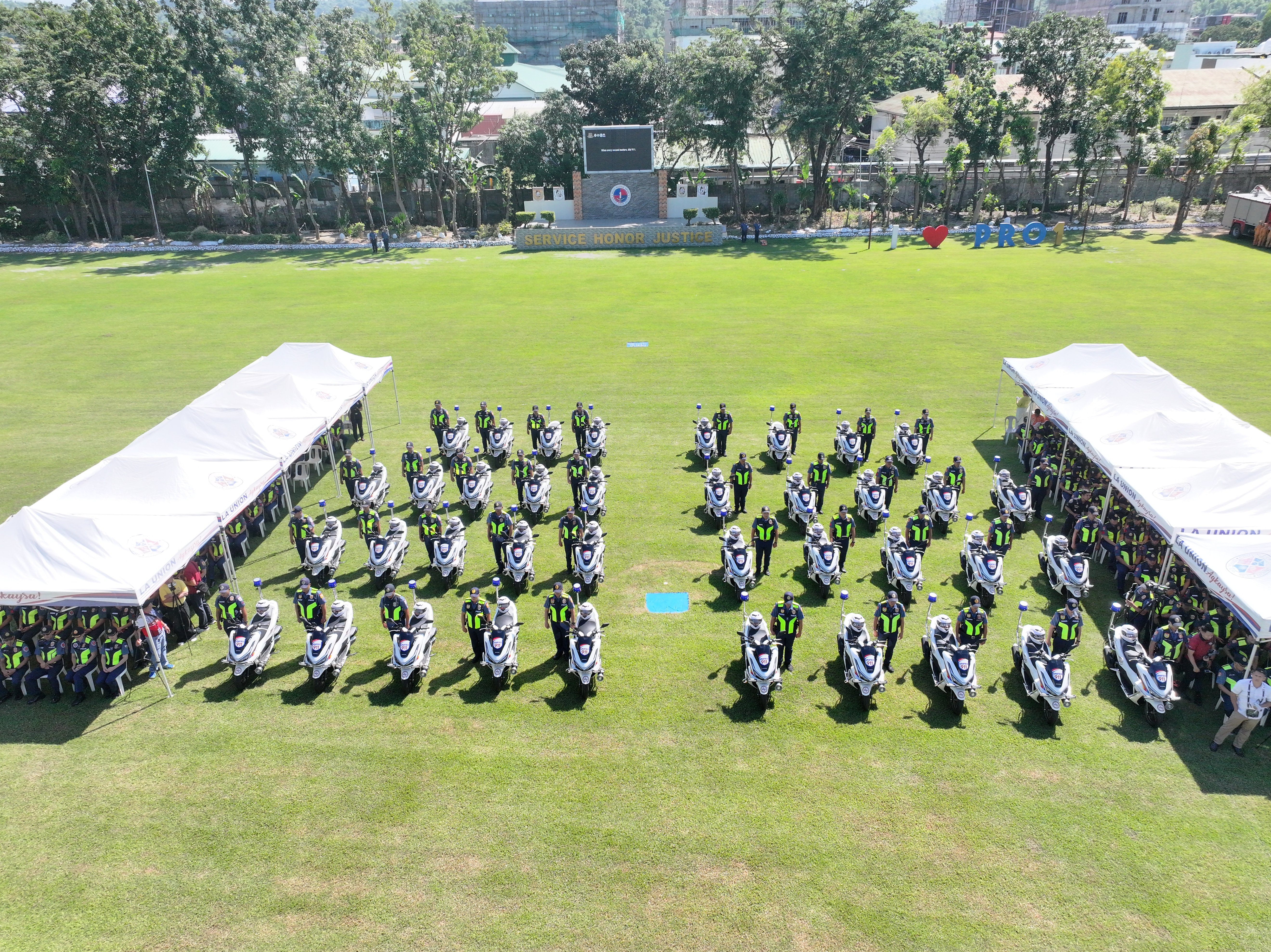 DILG turns over 38 motorcycles to PRO-1 to boost police response
