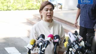 SARA DUTERTE FACES COURT OVER GRAVE THREATS CASE
Vice President Sara Duterte attends her arraignment before the Quezon City Regional Trial Court on Friday, 9 October 2026, over three counts of grave threats filed by the Department of Justice in connection with her remarks against President Ferdinand Marcos Jr. and First Lady Liza Araneta-Marcos.
Photo by Analy Labor