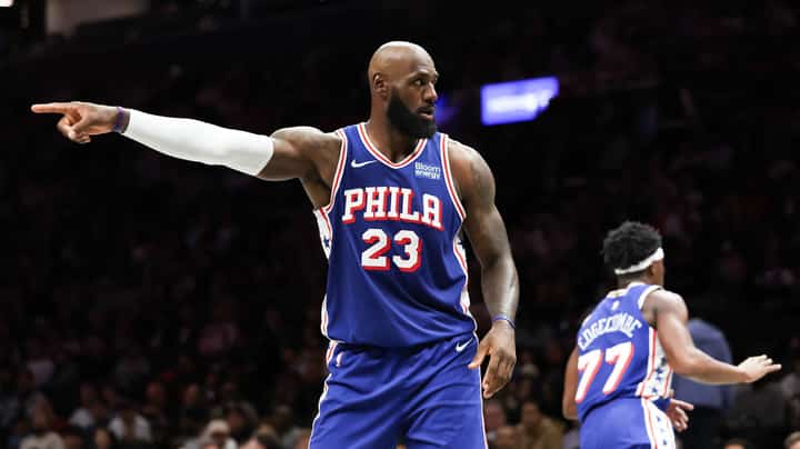 New team, same intensity: Vintage James delivers in pre-season debut for Sixers