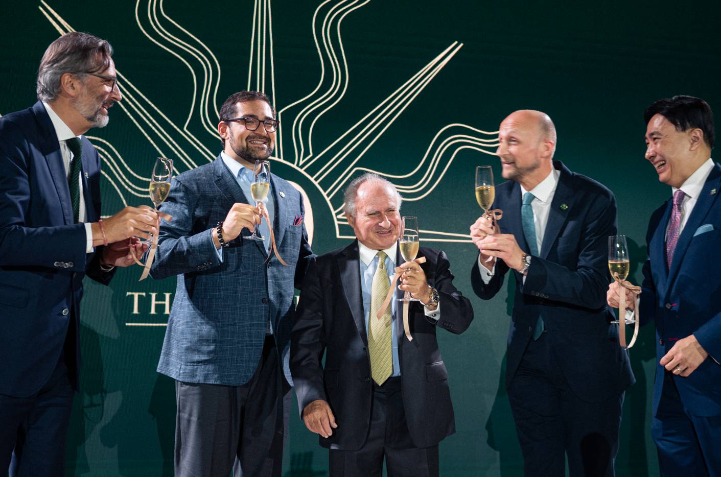 THE Hongkong Shanghai Hotels Limited CEO Benjamin Vuchot; HSH deputy chairman Philip Kadoorie; HSH chairman, The Honourable Sir Michael Kadoorie; The Peninsula Manila managing director Kevin Tsang; and HSH chief operating officer Gareth Roberts.