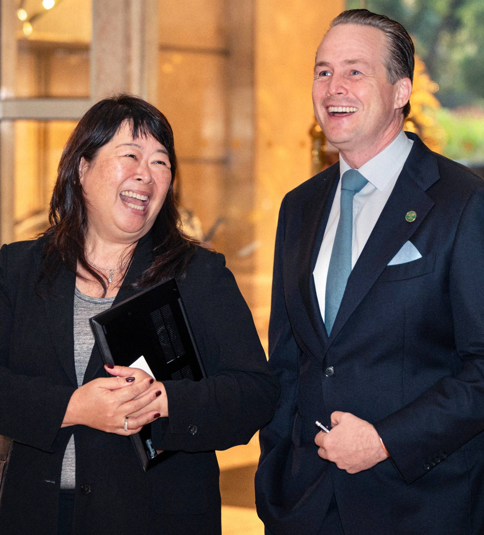 HSH chief People and Culture officer Cindy Tsui and James Lindsay Lewis.