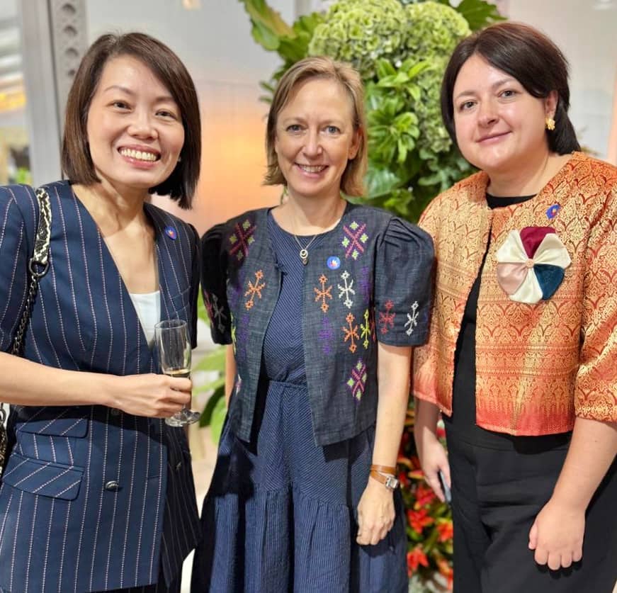 H.E. Constance See Sin Yuan (Ambassador of Singapore to the Philippines), H.E. Anna Pernilla Ferry (Ambassador of Sweden to the Philippines) and H.E. Yuliia Fediv (Ambassador of Ukraine to the Philippines).
