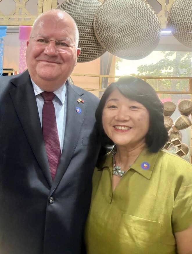 RODERICK Wols, Ambassador of Netherlands, with wife Nene.