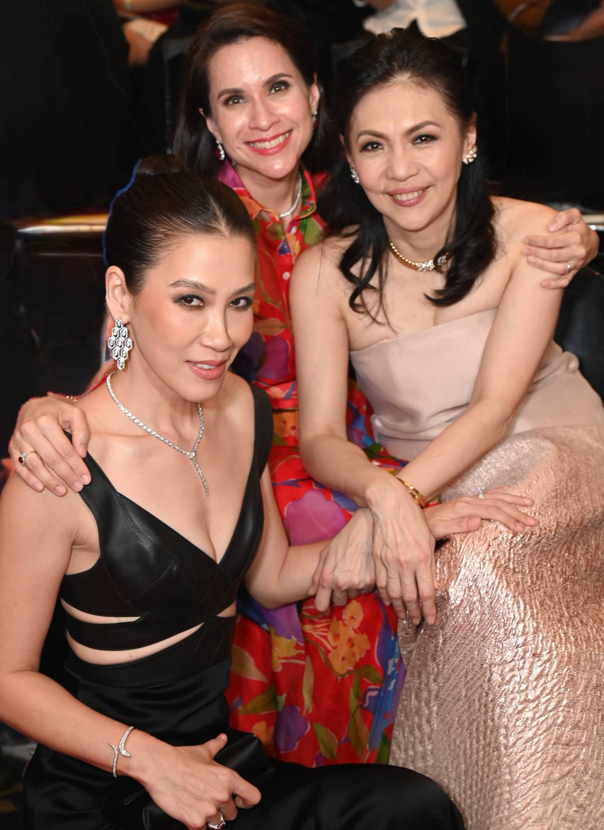 KATHY Huang, Audrey Tan Zubiri and Kaye Tinga in JC Buendia.