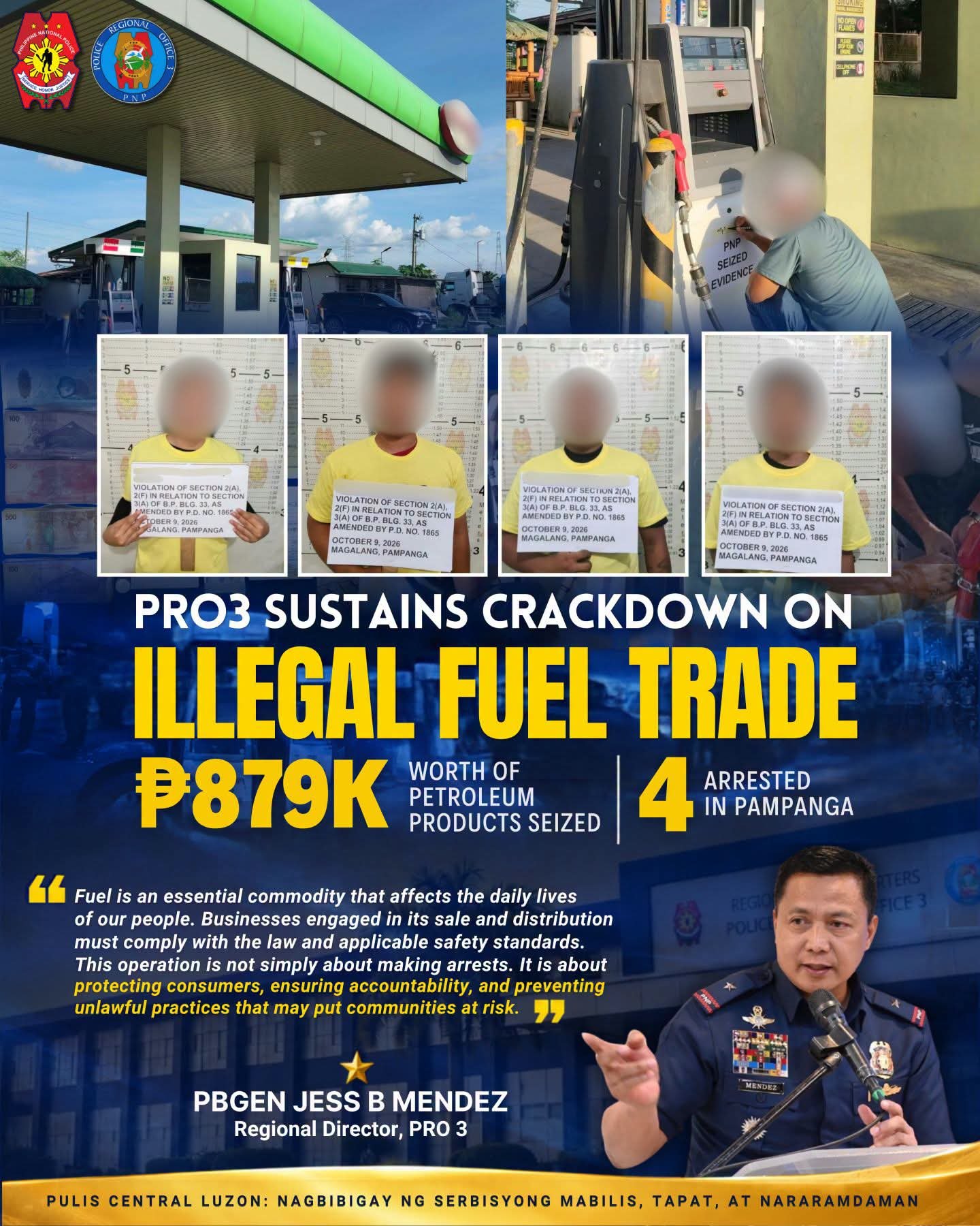 Pulis pinigil ang paihi sa Pampanga, P879k na gamit nakumpiska