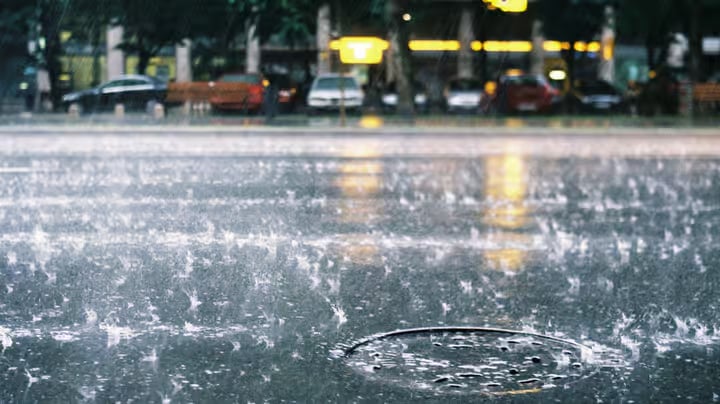 The warning came with rain