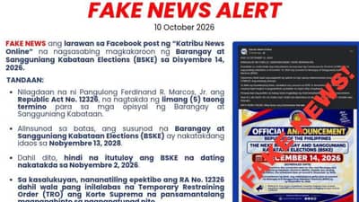 Comelec denies fake Dec. BSKE schedule