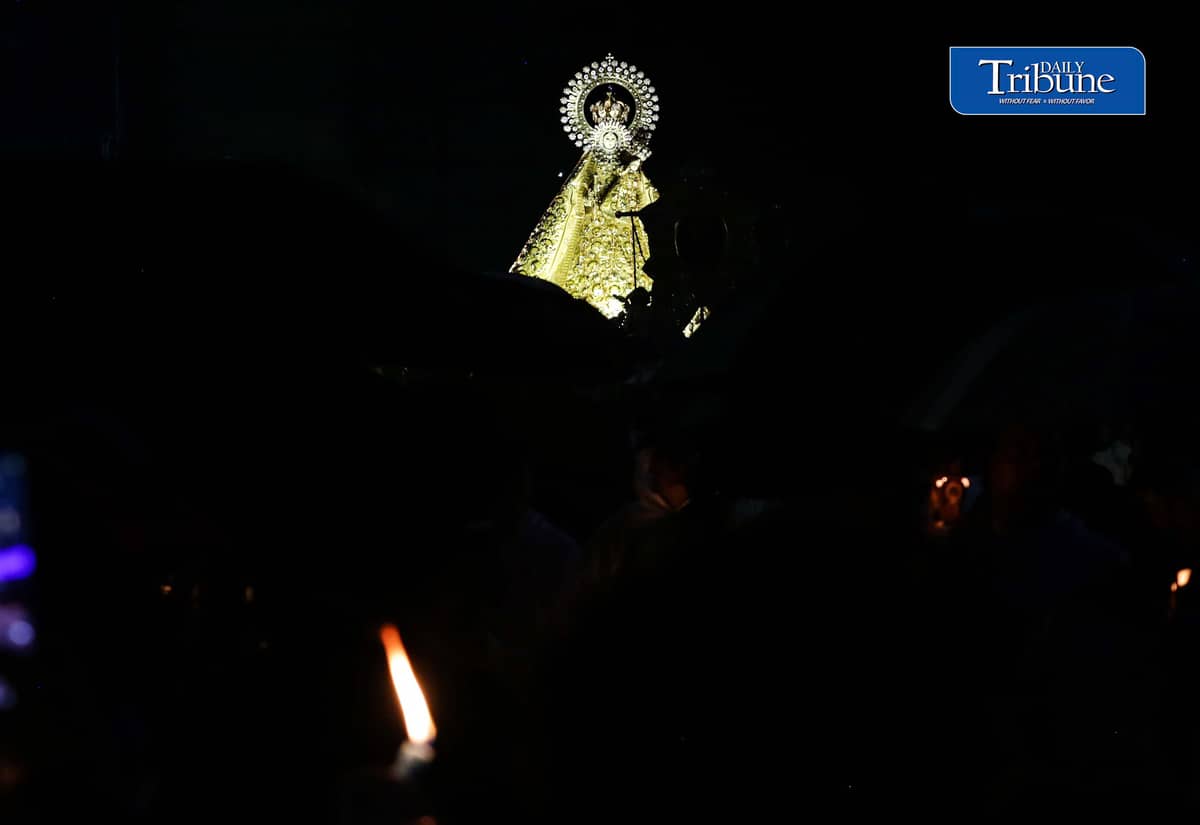 (October 11 2026)  Devotees join the grand procession for the Feast of Our Lady of the Most Holy Rosary La Naval de Manila, on Sunday, October 11, 2026. It takes place around the perimeter of the Santo Domingo Church in Quezon City. Photo/Analy Labor