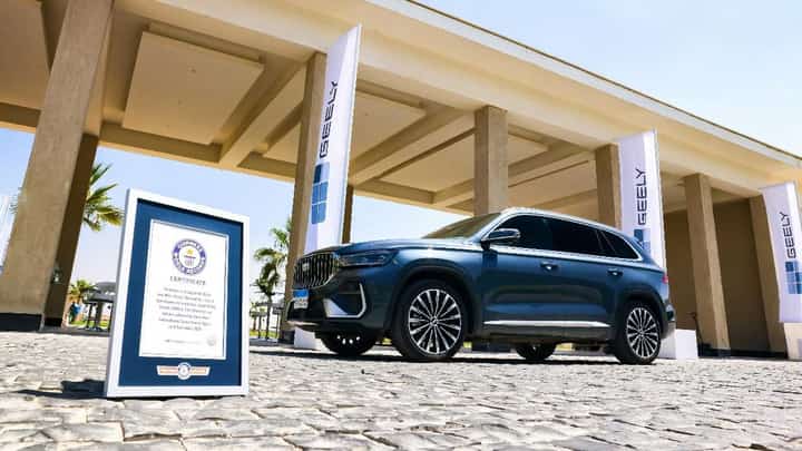Geely Monjaro EM-i earns Guinness record