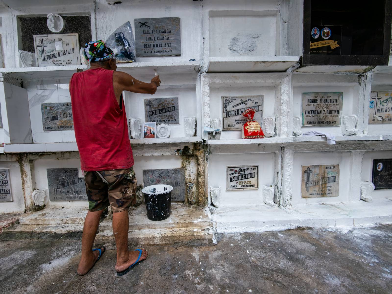 Caretakers start repairing and repainting of tombs and niches at the Manila North Cemetery on Sunday 11 October 2026 in preparation of the Undas ( All Saints' and All Souls' day) observances. The management of Manila North Cemetery has set 27 October as the last day for cleaning, repairing and repainting of graves while 28 October is the last day of burial.