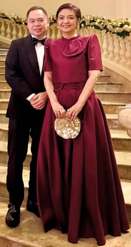 DRA. JayJay Germar in JCB with husband Dr. Greg Germar (wearing JC Buendia).
