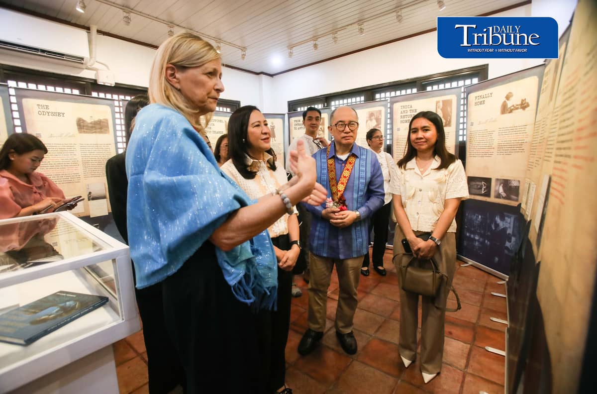 (October 12 2026) Quezon City Mayor Joy Belmonte with Dr. Smiljana Knez Ambassador, Republic of  Slovenia and other VIP, look at the photo exhibit of the Two Women World Travelers in the 1920s, Alma Karlin of Slovenia and Paz Guazon of the Philippines, during the opening held at Tandang Sora Women's Museum in Quezon City on Monday October 12 2026. Photo/Analy Labor