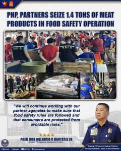 1.4 toneladang karne sa Balintawak kinumpiska