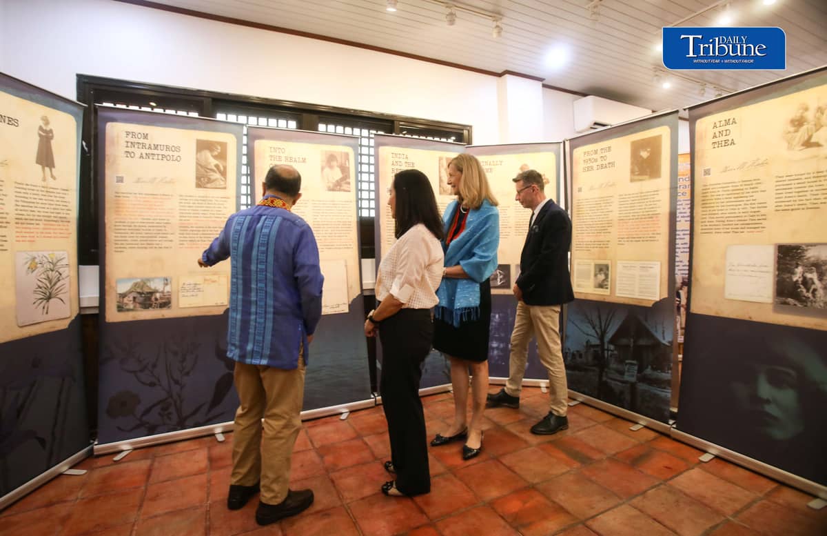 TRAILBLAZING WOMEN OF THE 1920S

Quezon City Mayor Joy Belmonte, Slovenian Ambassador to the Philippines Dr. Smiljana Knez and other guests view a photo exhibition featuring two pioneering women travelers, Alma Karlin of Slovenia and Paz Guazon of the Philippines, during its opening at the Tandang Sora Women's Museum in Quezon City on Monday, 12 October 2026.

The exhibition celebrates the journeys of two women who ventured beyond their homelands in the 1920s, highlighting their contributions to travel, cultural exploration and women's history.

| Photo by Analy Labor