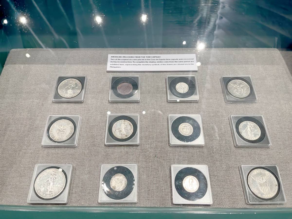 COINS recovered from Casa de España’s 1926 time capsule.